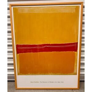 Mark Rothko No. 5/22 MoMa New York 2000 Exhibition Framed Abstract Art Print